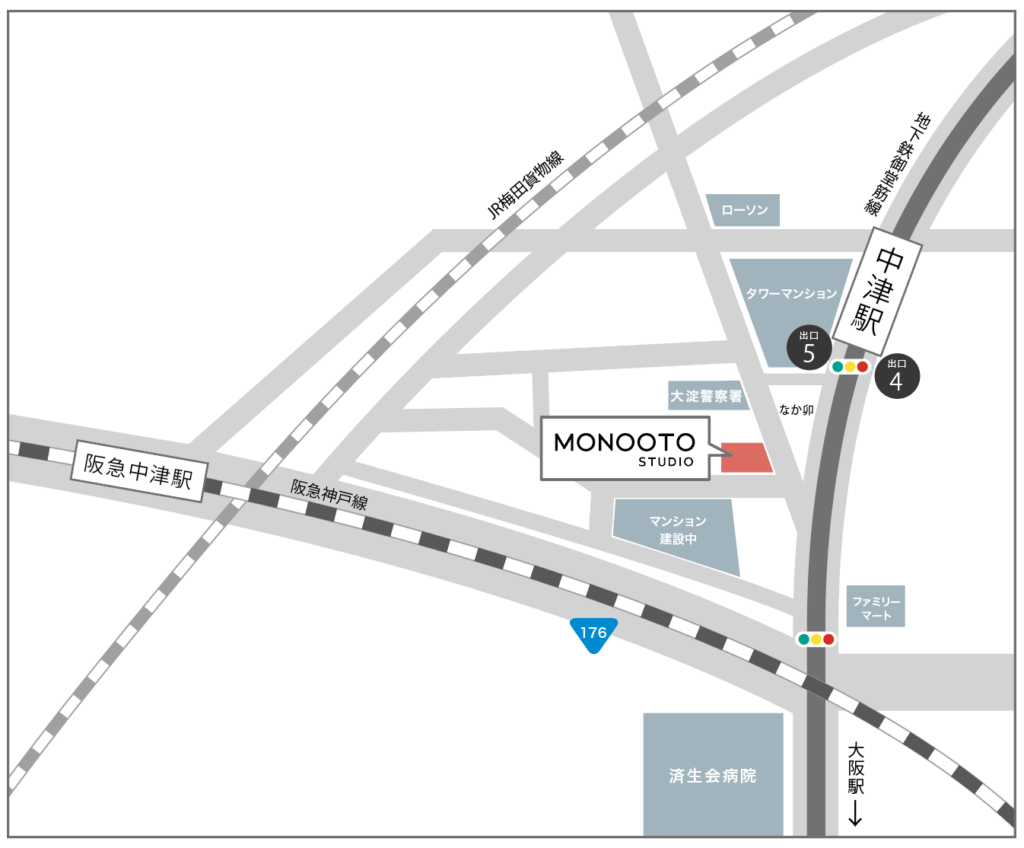 MONOOTO STUDIO地図